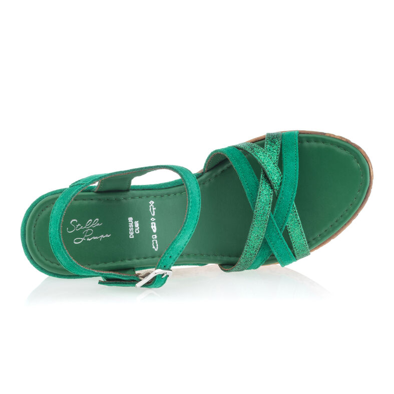 Sandales / nu-pieds Femme Vert : Sandales / nu-pieds Femme Vert