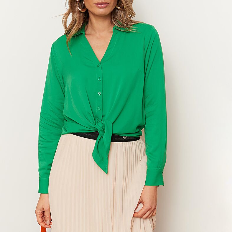 Blouses et chemises Femme Vert : Blouses et chemises Femme Vert