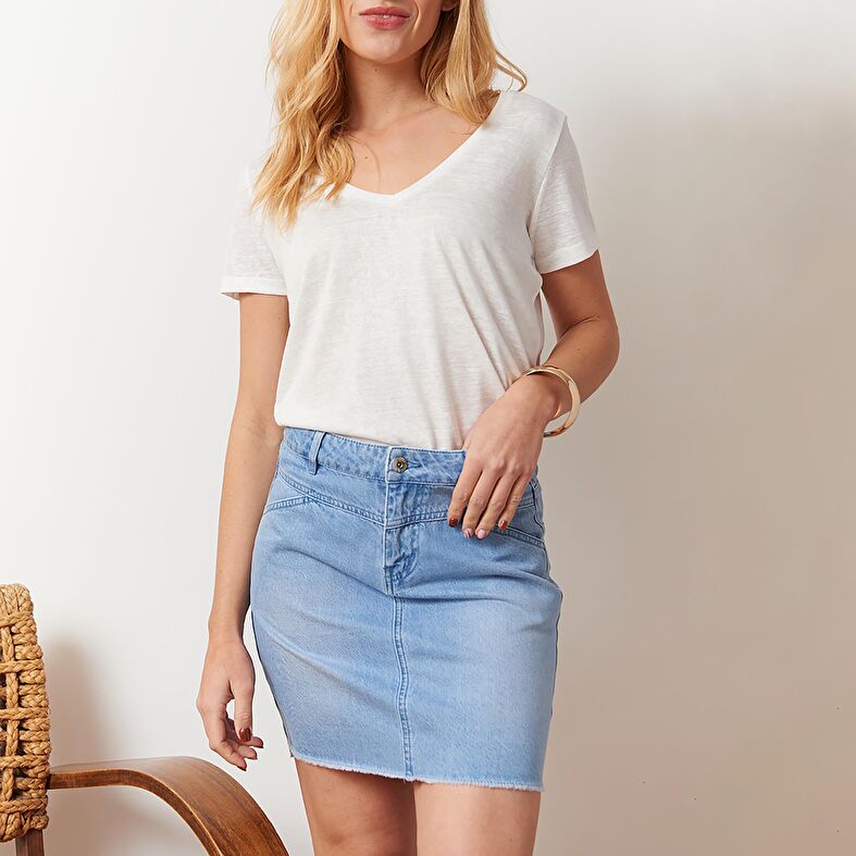 T-shirts et tops Femme Blanc : T-shirts et tops Femme Blanc